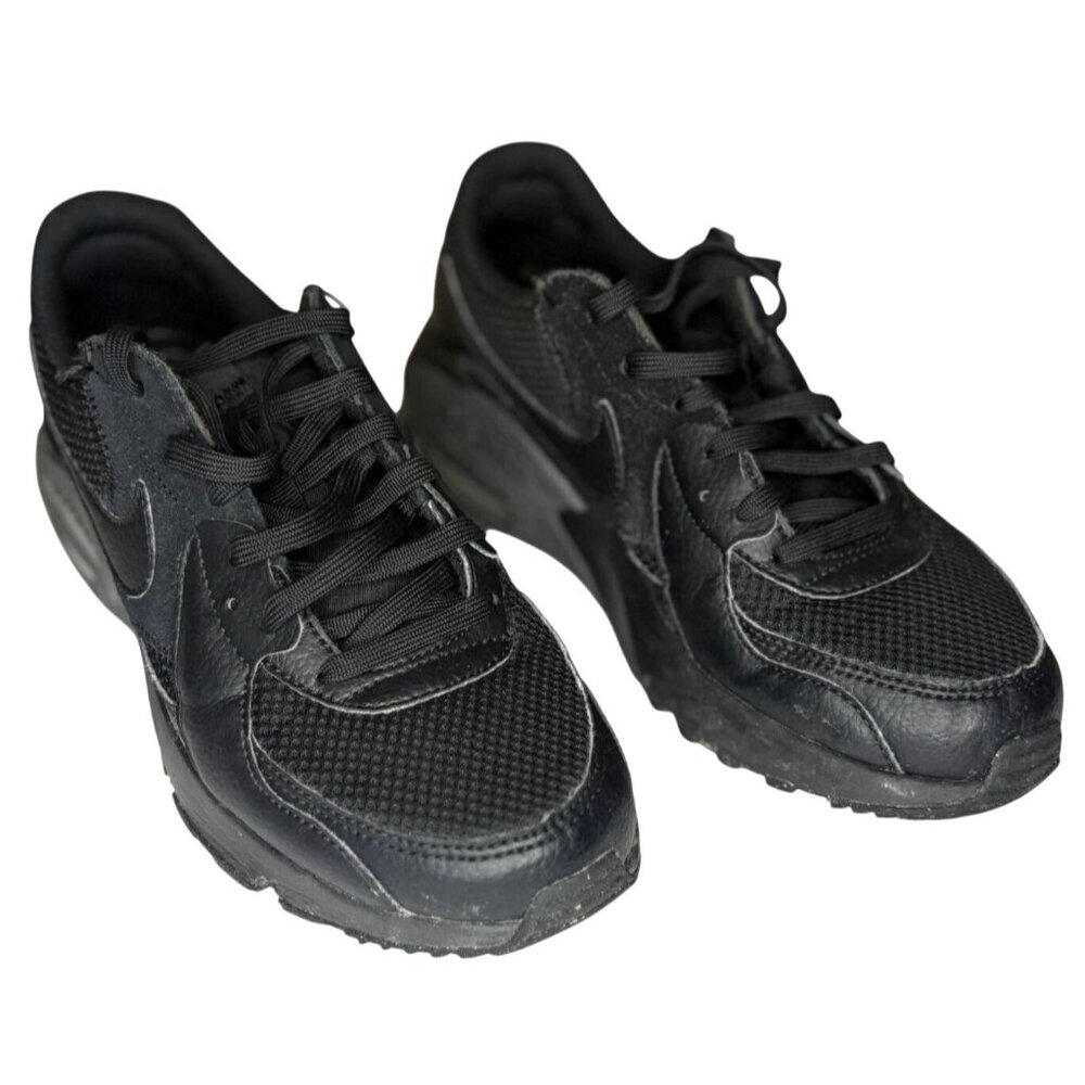 Nike Air Max Excess Womens Mens Black Grey Mesh Lace-Up Cushion Sneakers Size 7